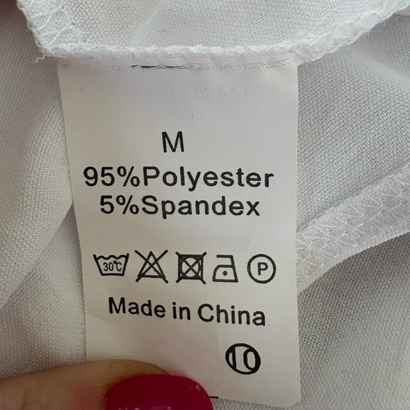 NWOT Amazon White Sleeveless Top - Picture 5 of 6